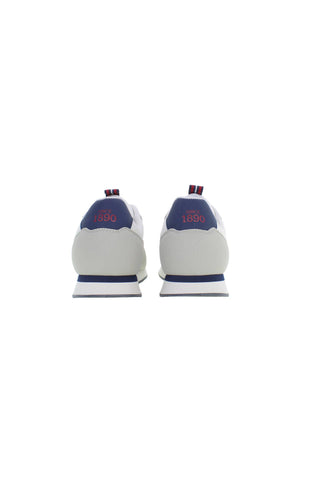 White Polyester Mens Sneaker