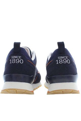 Blue Polyester Men Sneaker