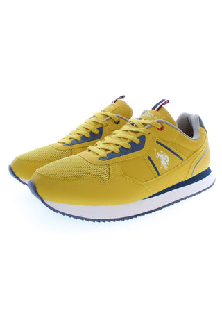 Radiant Yellow Lace-up Sport Sneakers