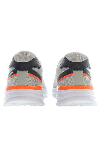 Gray Polyester Men Sneaker