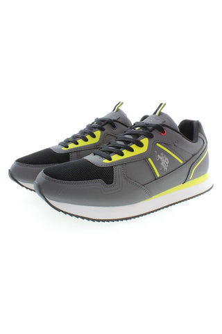 Gray Polyester Men Sneaker