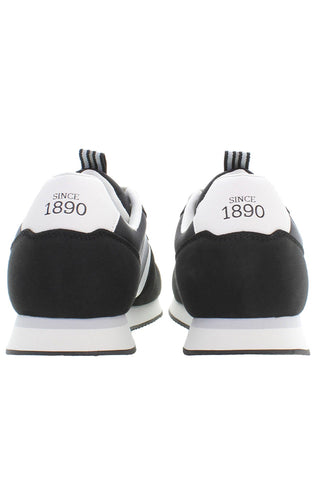 Black Polyester Men Sneaker