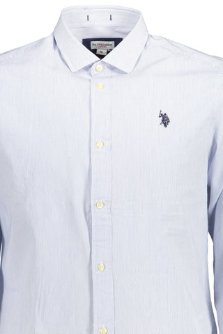 Light Blue Cotton Men Shirt