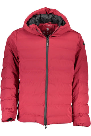 Red Polyamide Men Jacket