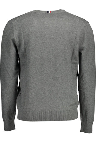 Gray Cotton Mens Sweater