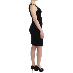 Black pencil sheath dress