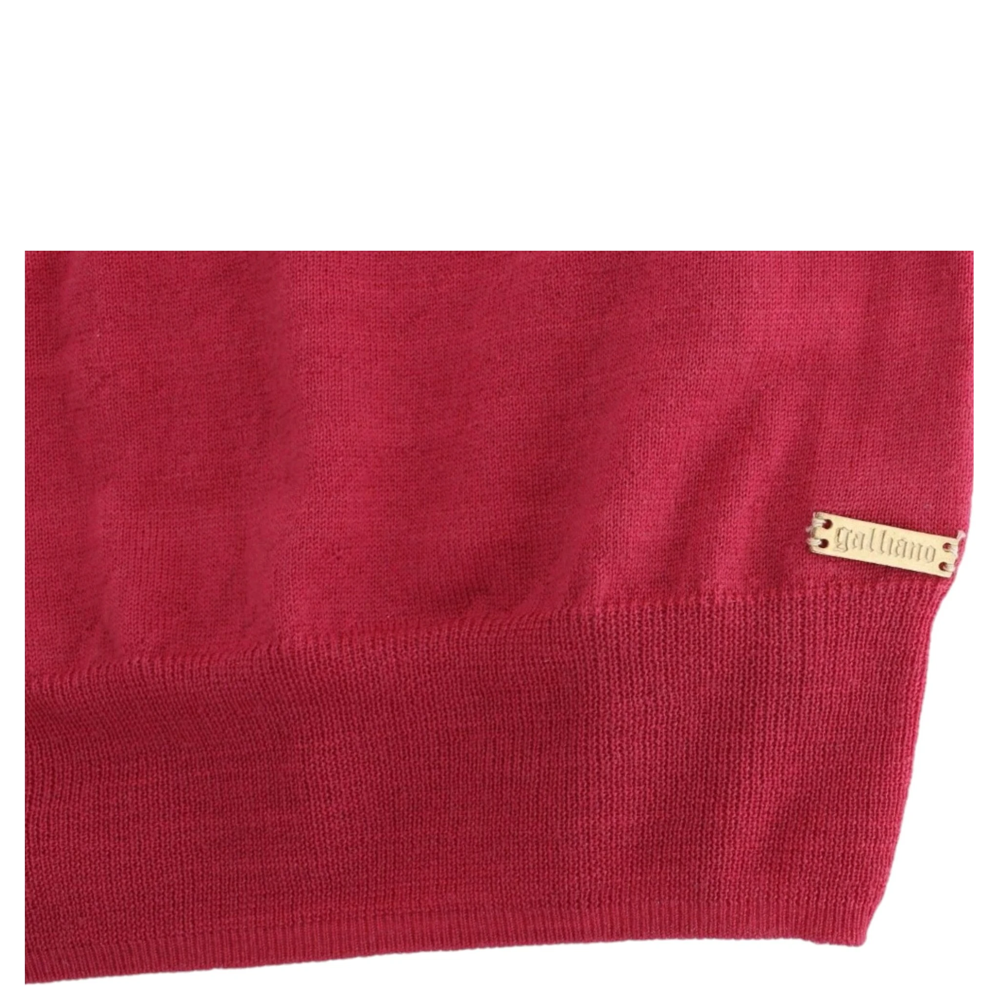 Pink wool knit top