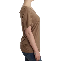 Brown shortsleeved top