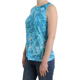 Printed Tank Top In Blue