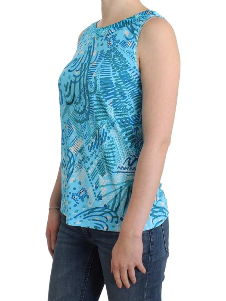 Printed Tank Top In Blue alternative