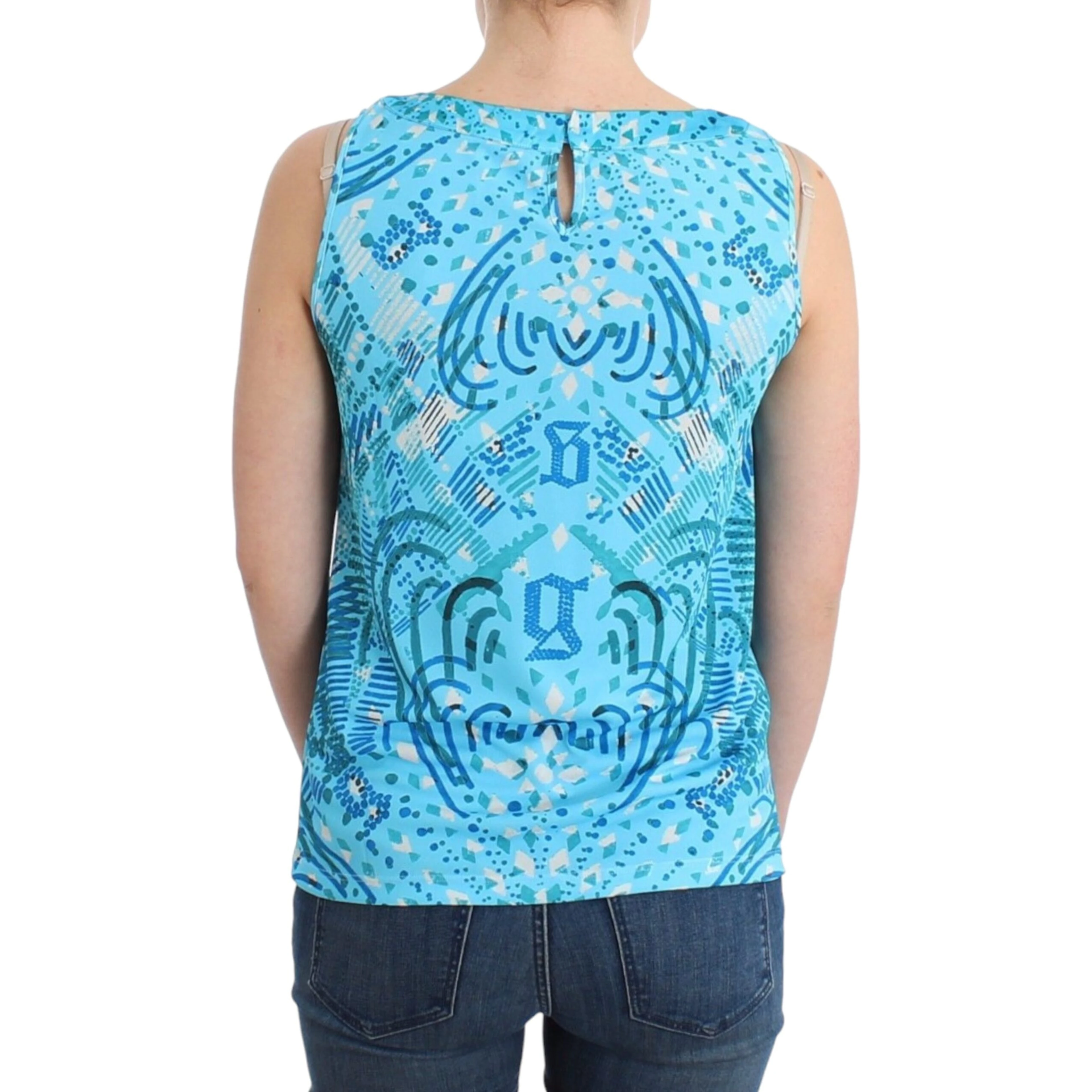 Printed Tank Top In Blue