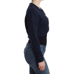 Cropped Cardigan In Blue