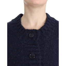 Cropped Cardigan In Blue