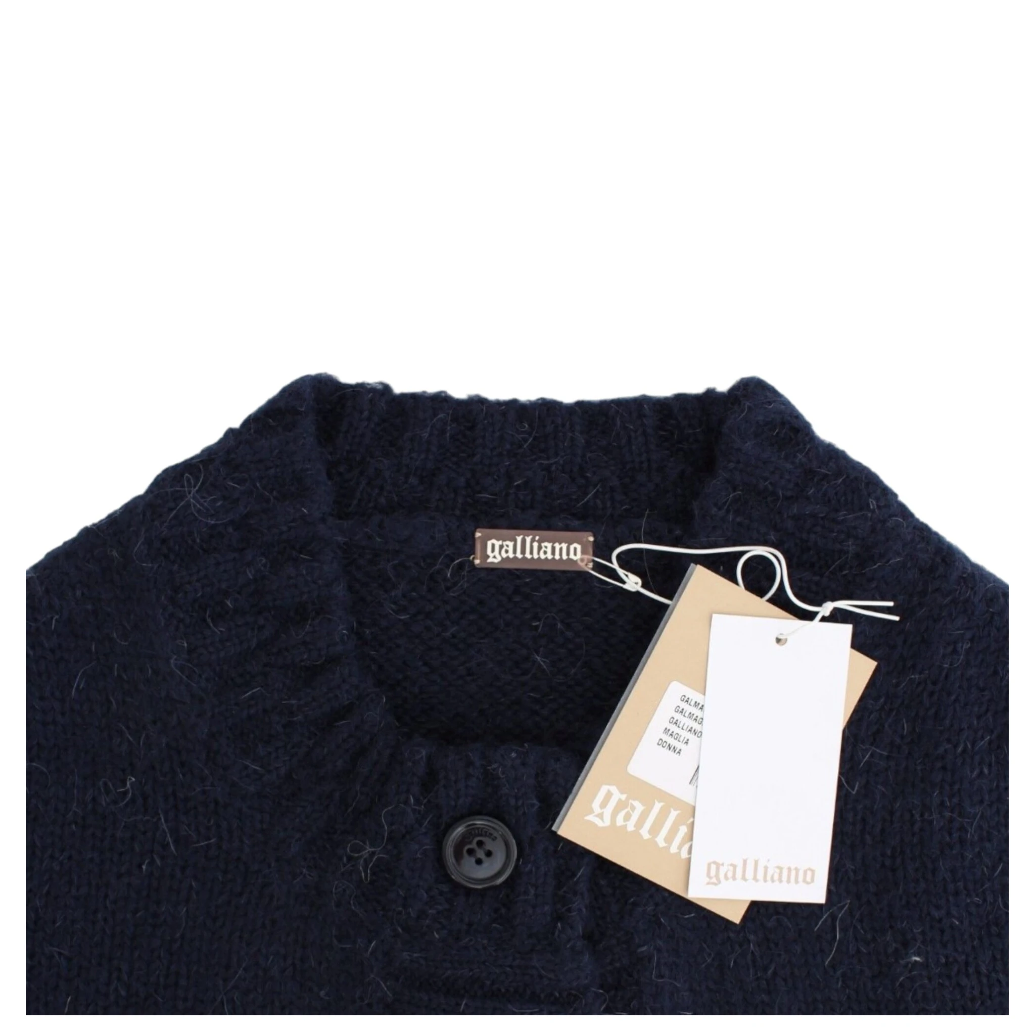 Cropped Cardigan In Blue