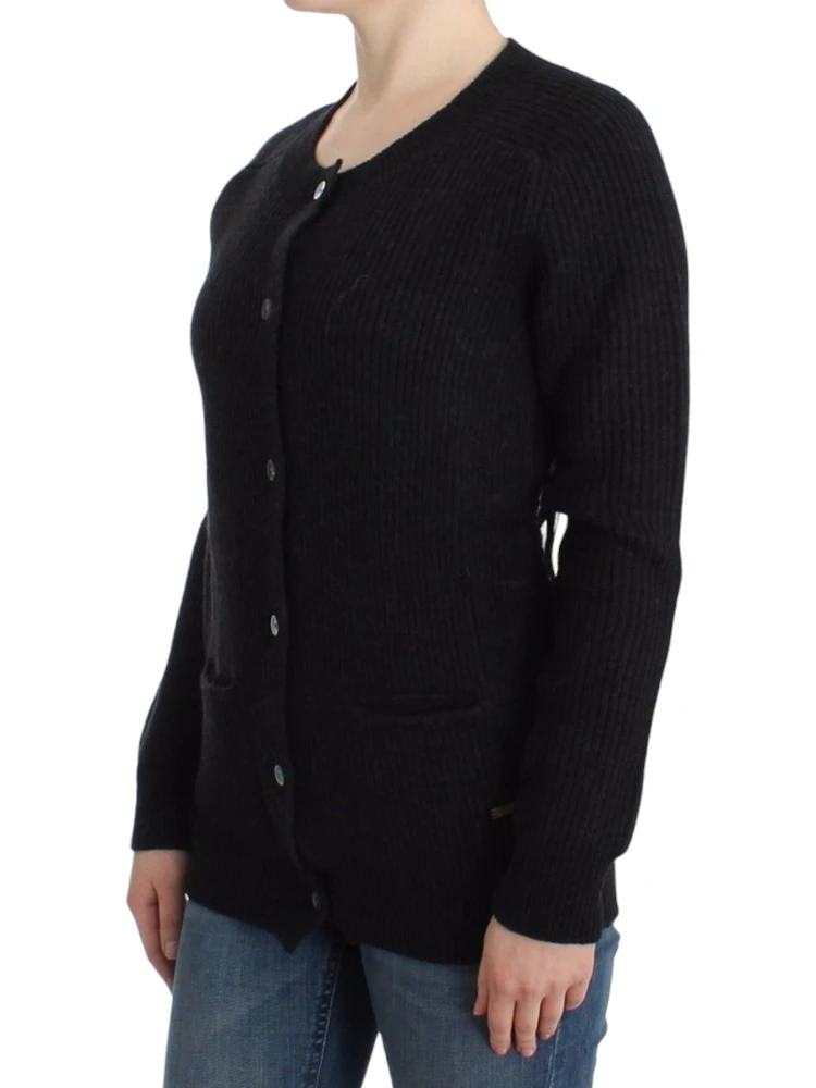 Black wool cardigan alternative