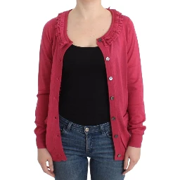 Pink wool cardigan