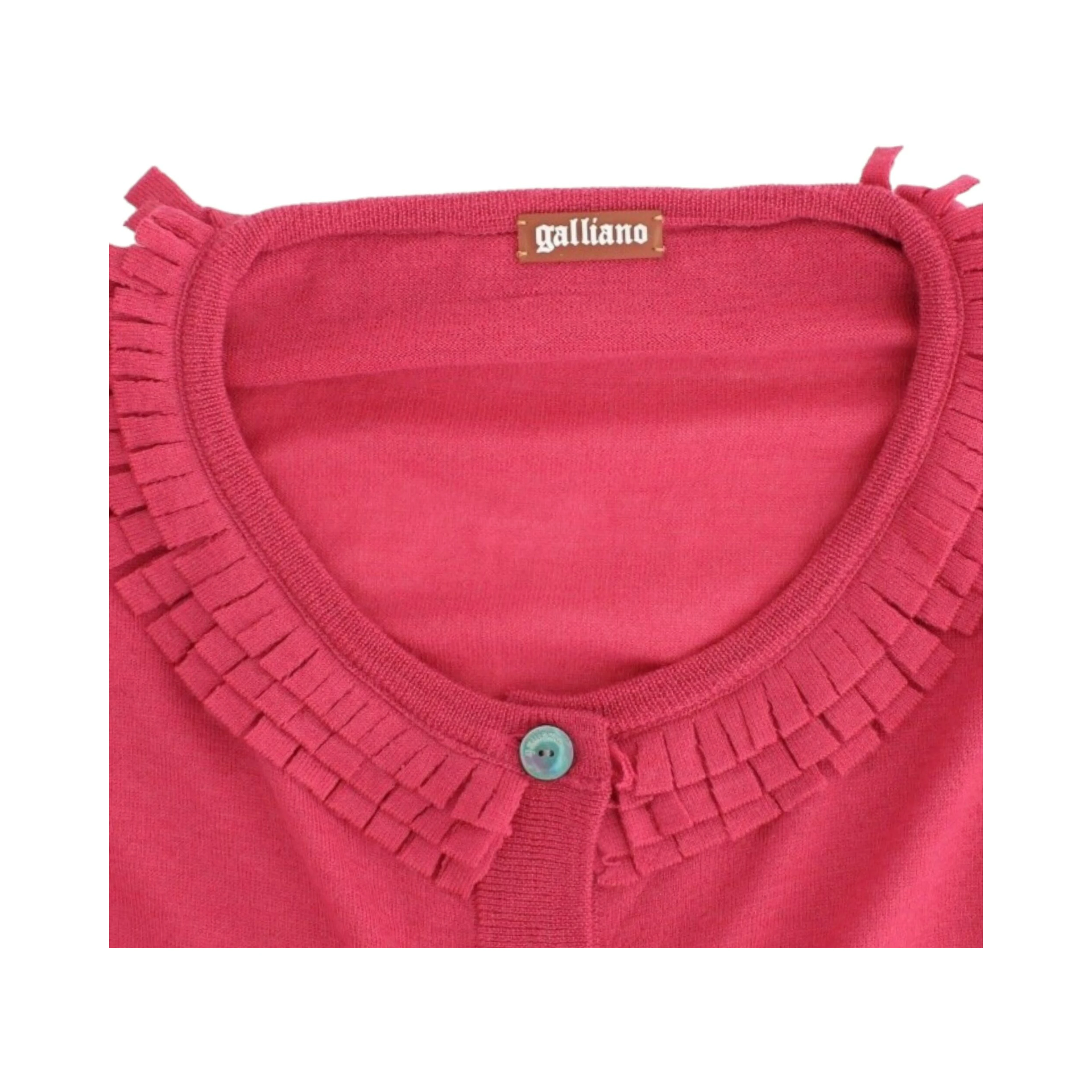 Pink wool cardigan