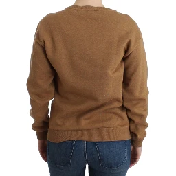 Brown Crewneck Cotton Sweater