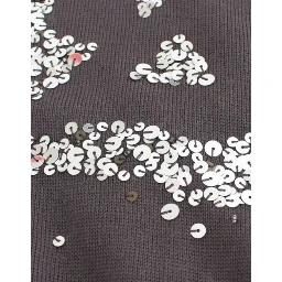 Brown turtleneck cotton sweater