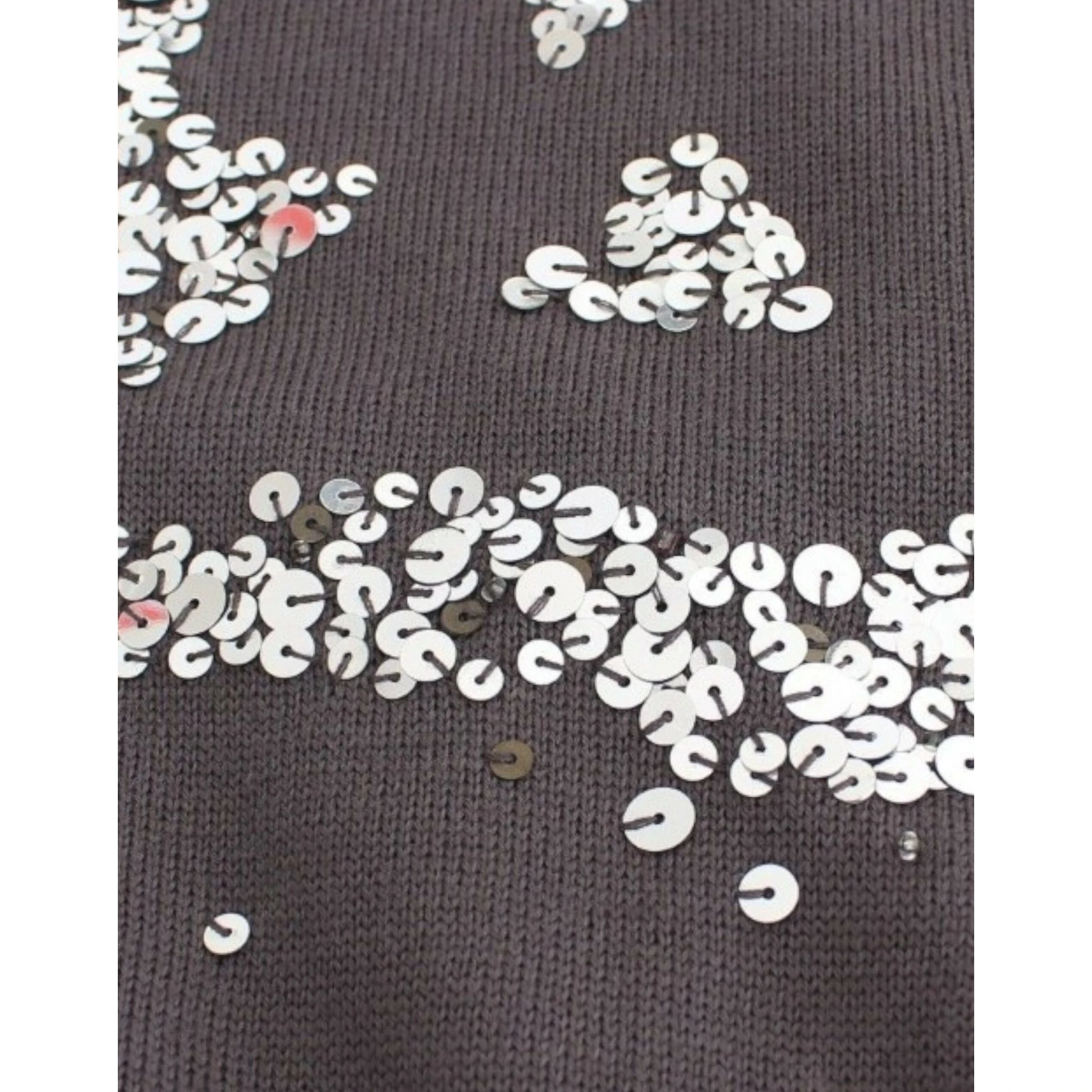 Brown turtleneck cotton sweater