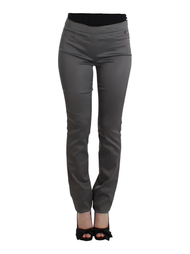 Gray slim fit pants