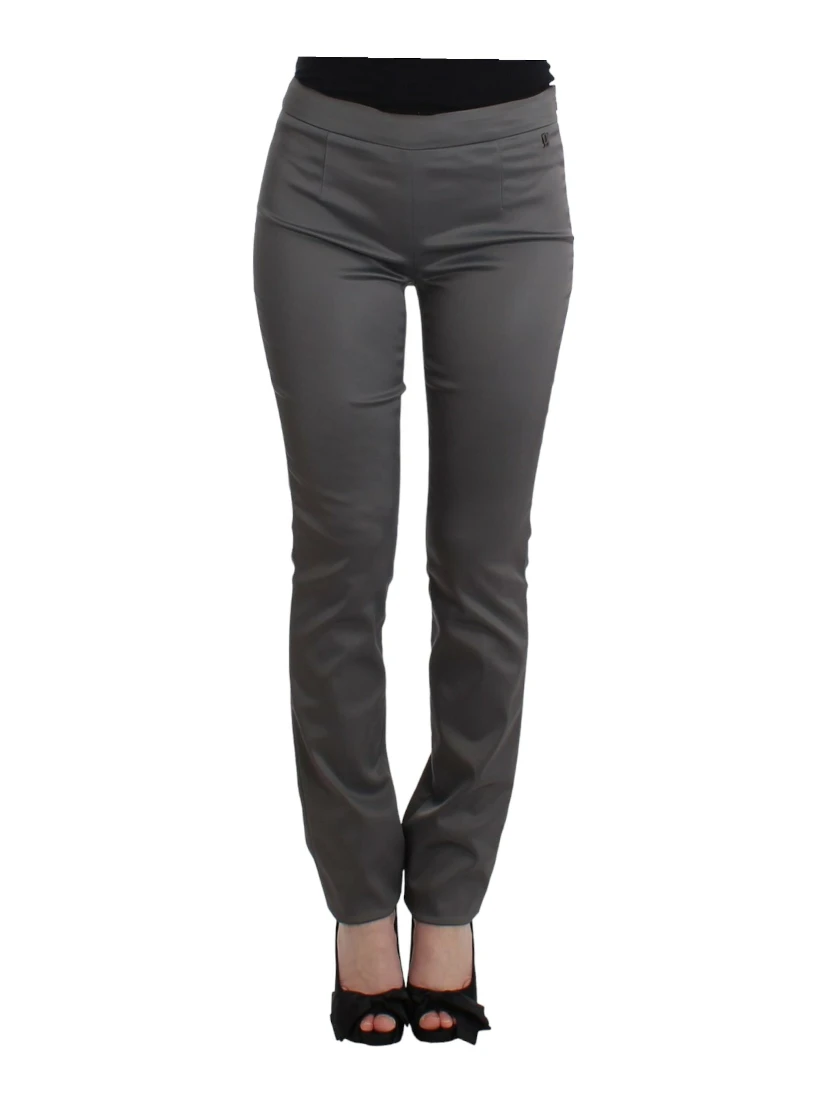 Gray slim fit pants