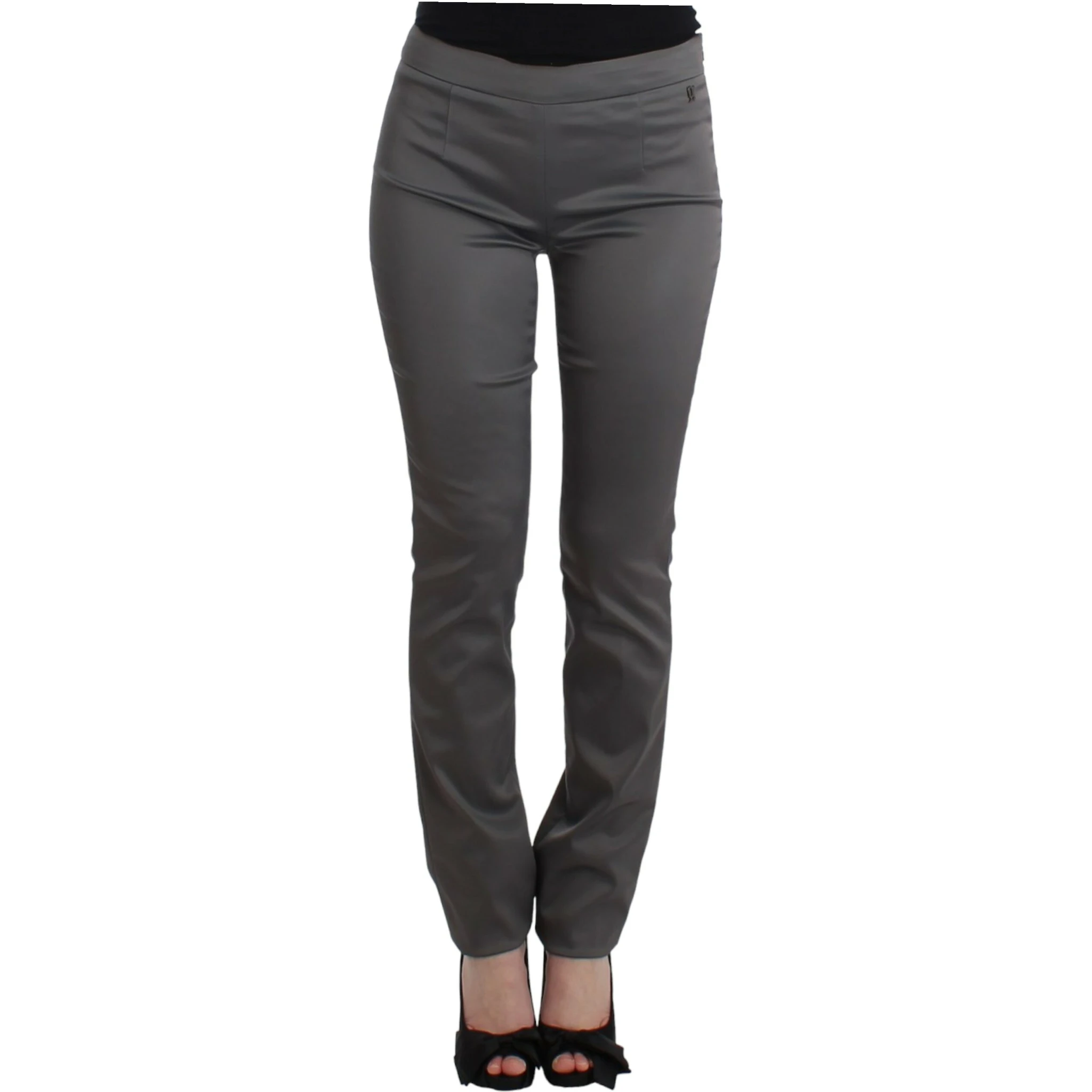 Gray slim fit pants