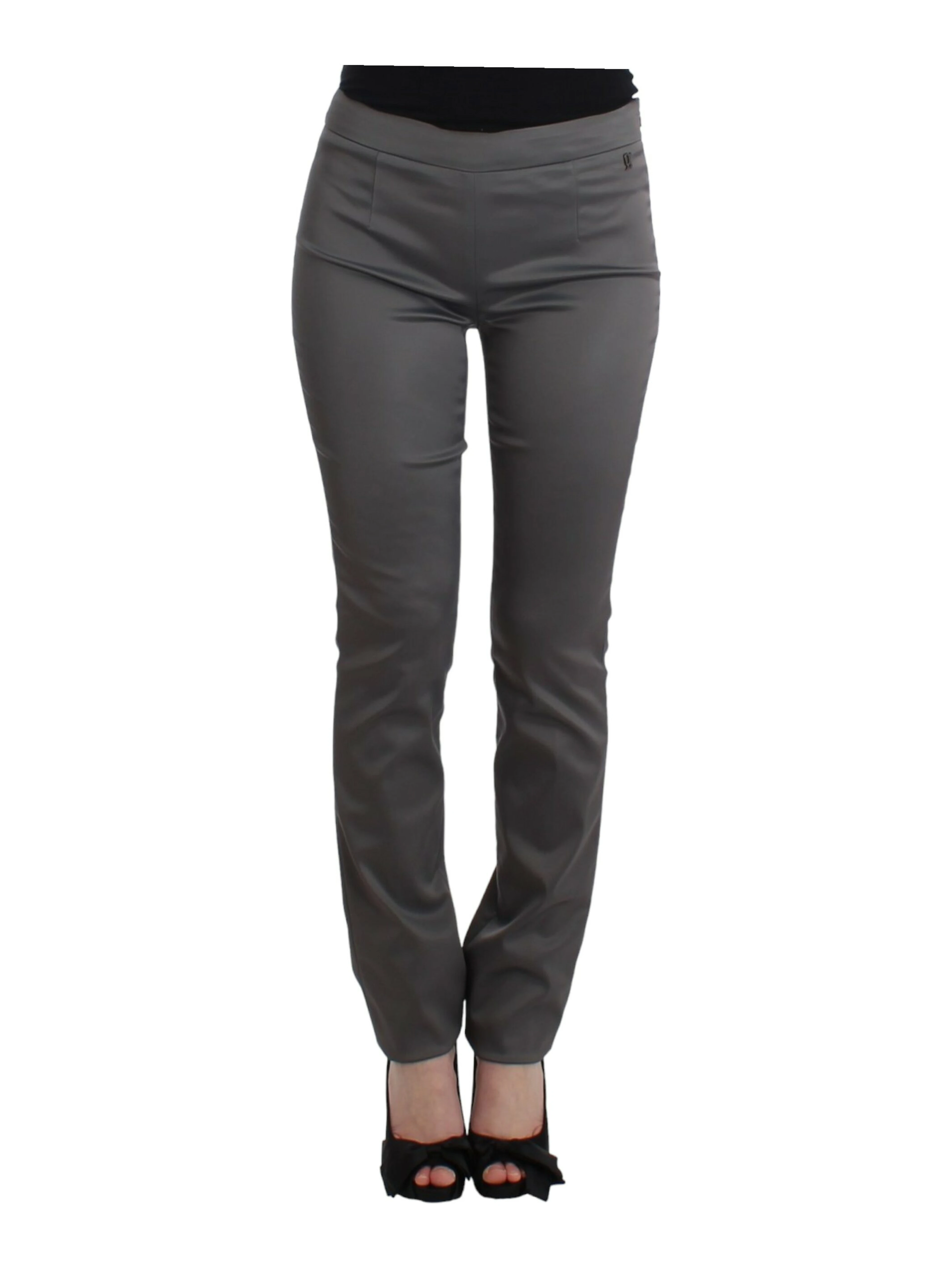 Gray slim fit pants