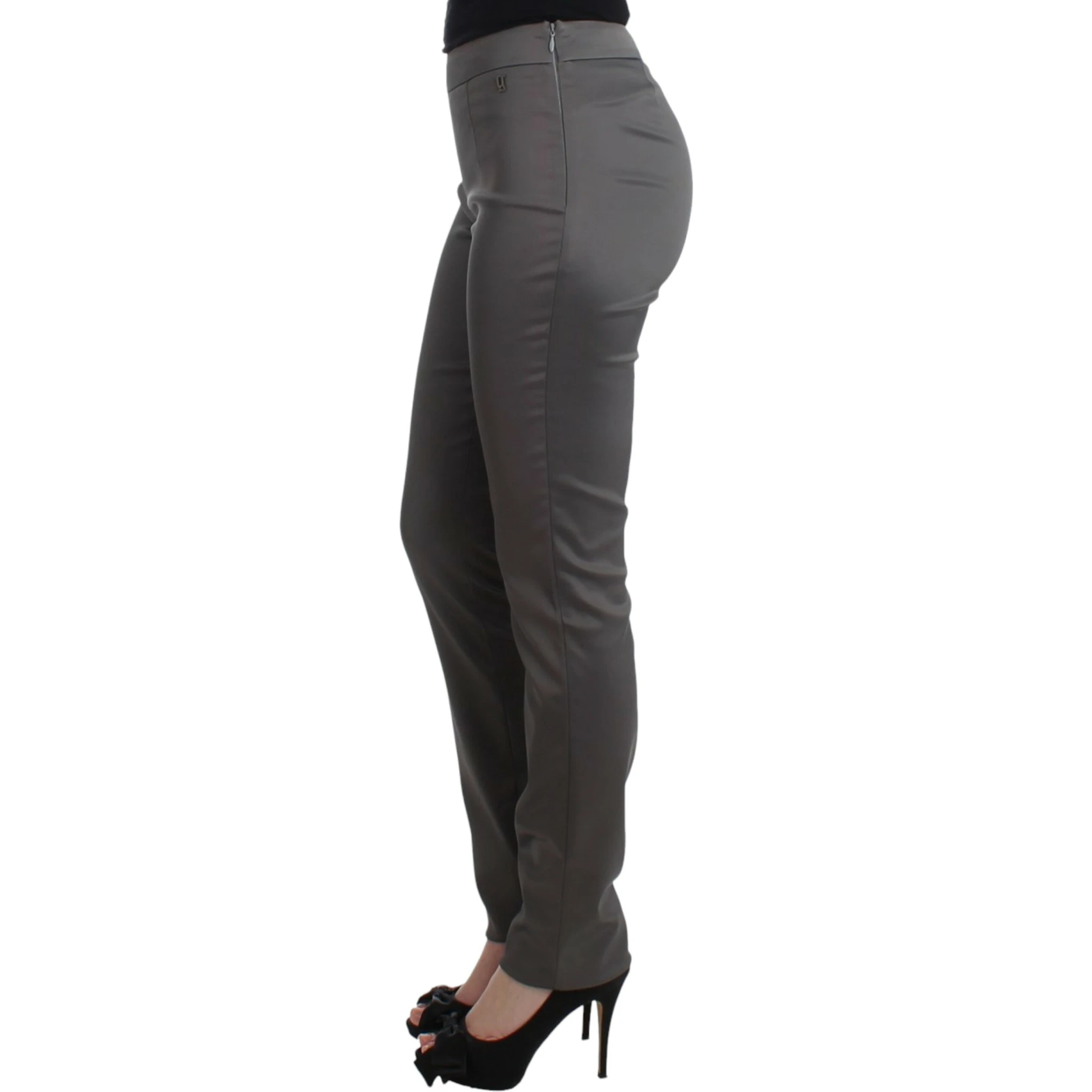 Gray slim fit pants