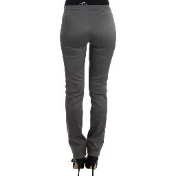 Gray slim fit pants
