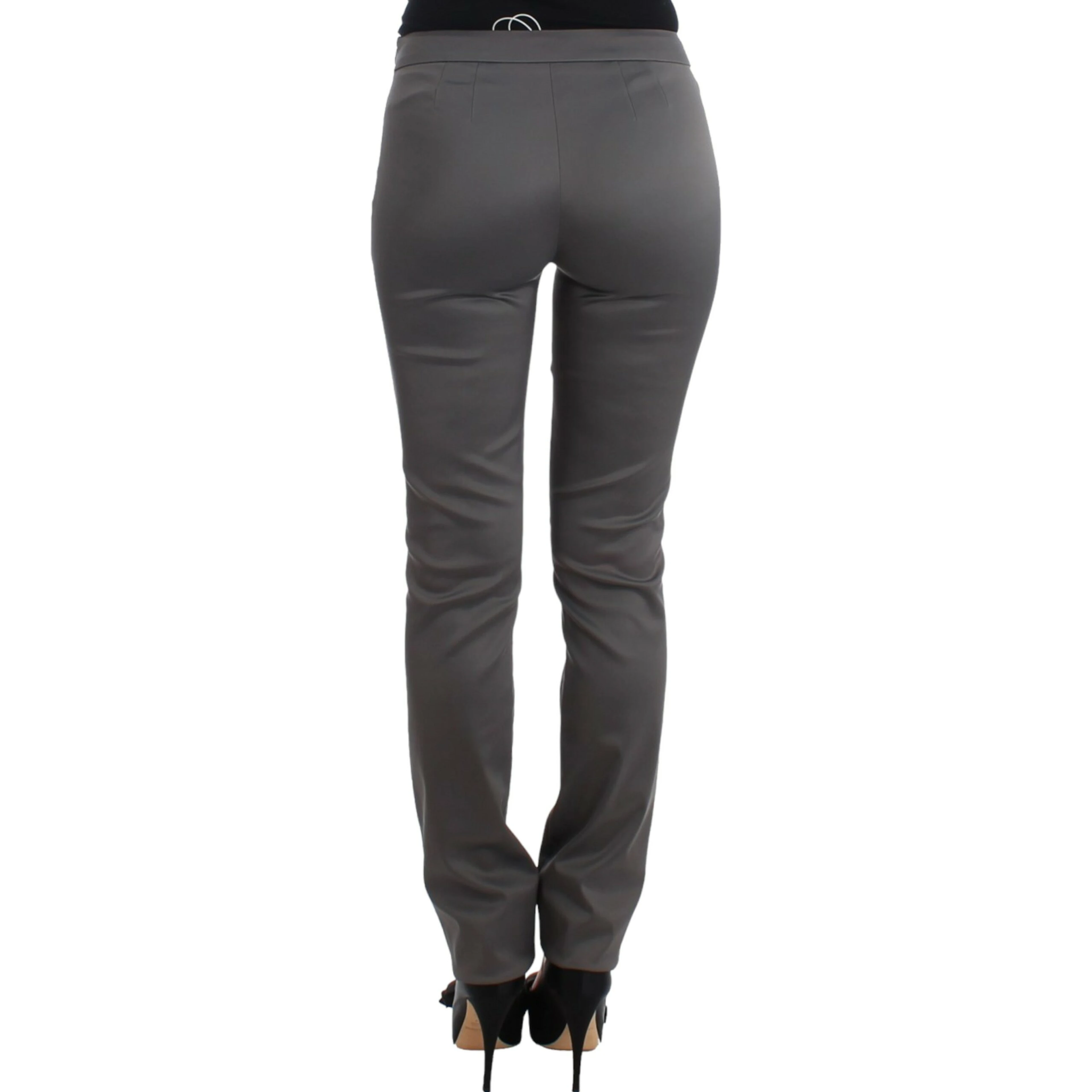 Gray slim fit pants