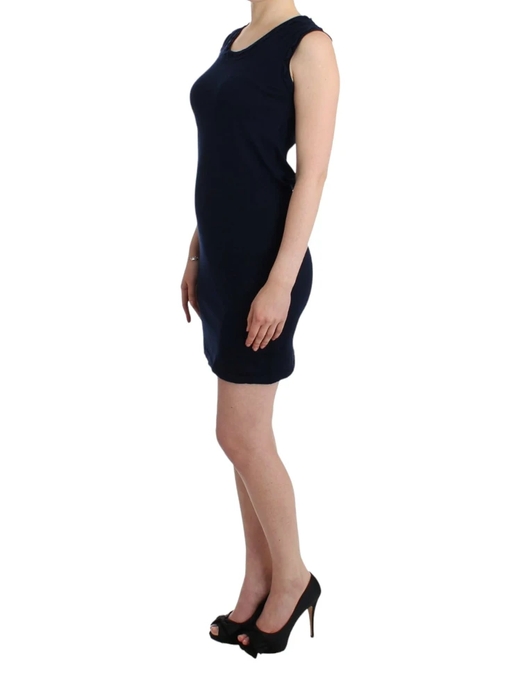 Blue cotton jersey dress alternative