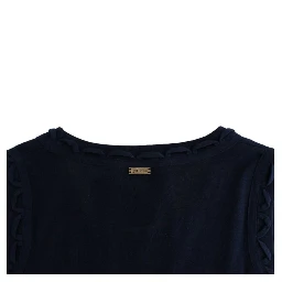 Blue cotton jersey dress