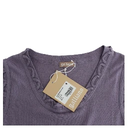 Purple cotton jersey dress