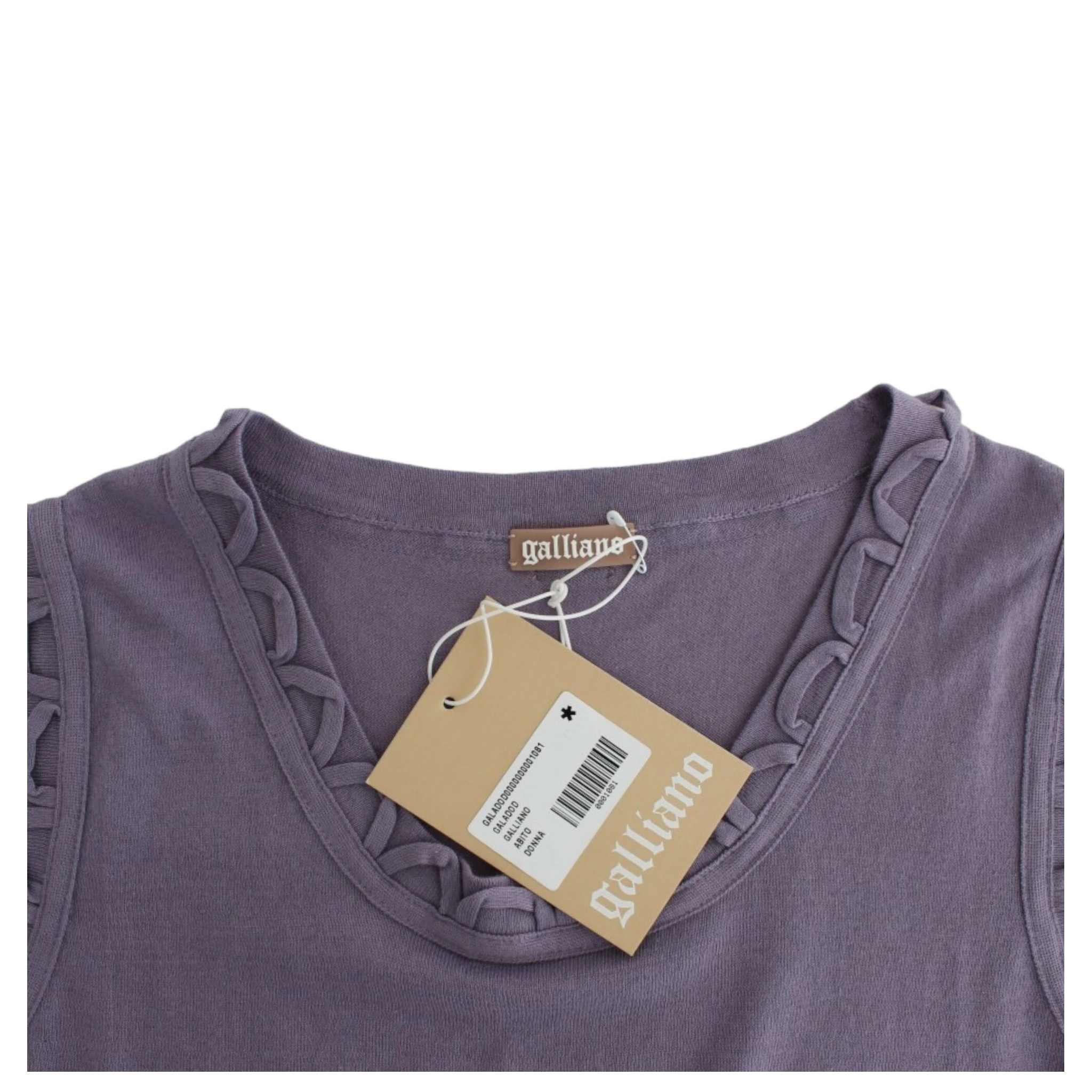 Purple cotton jersey dress