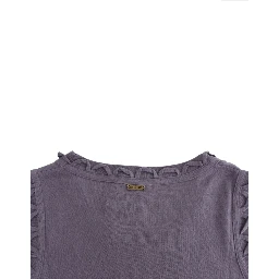 Purple cotton jersey dress