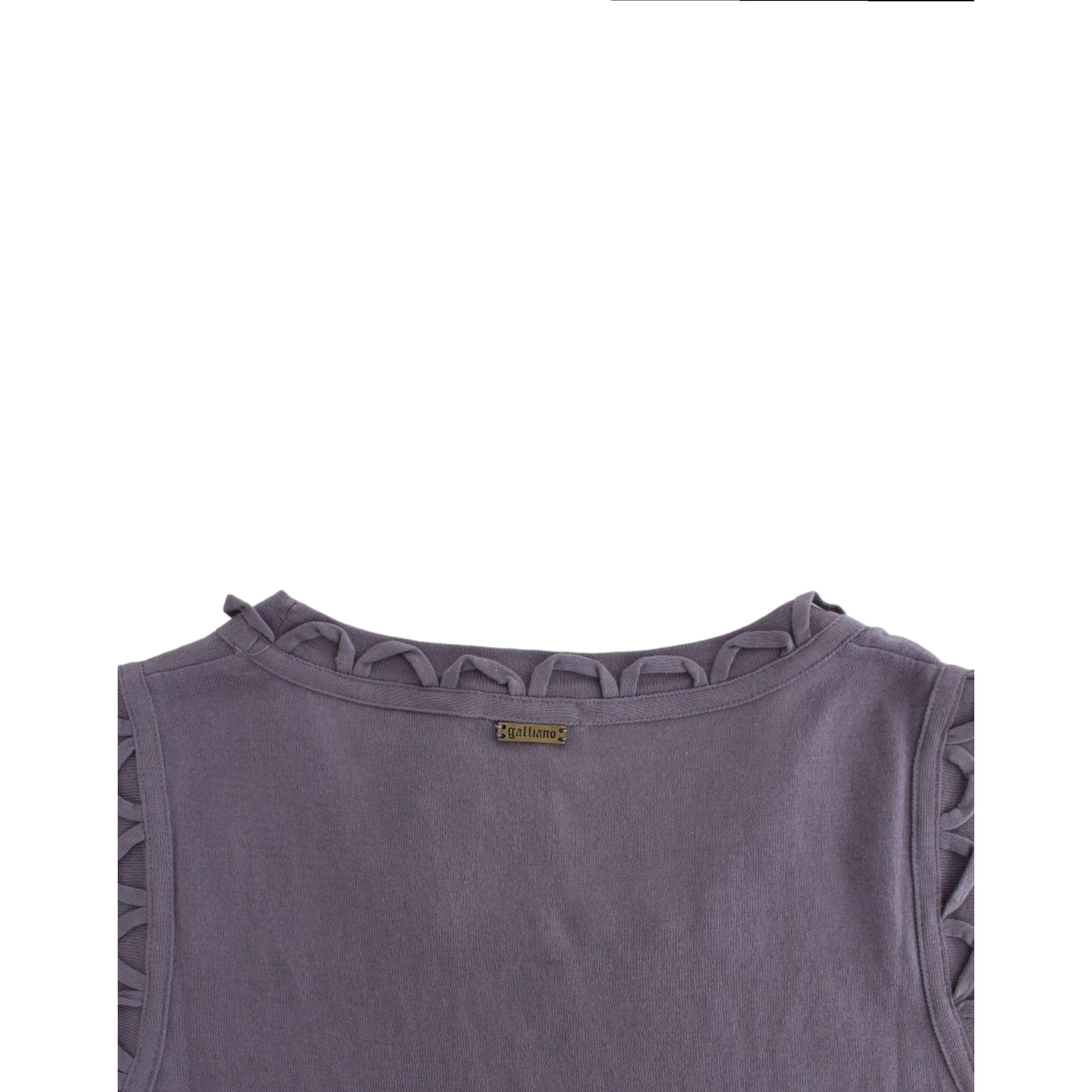 Purple cotton jersey dress