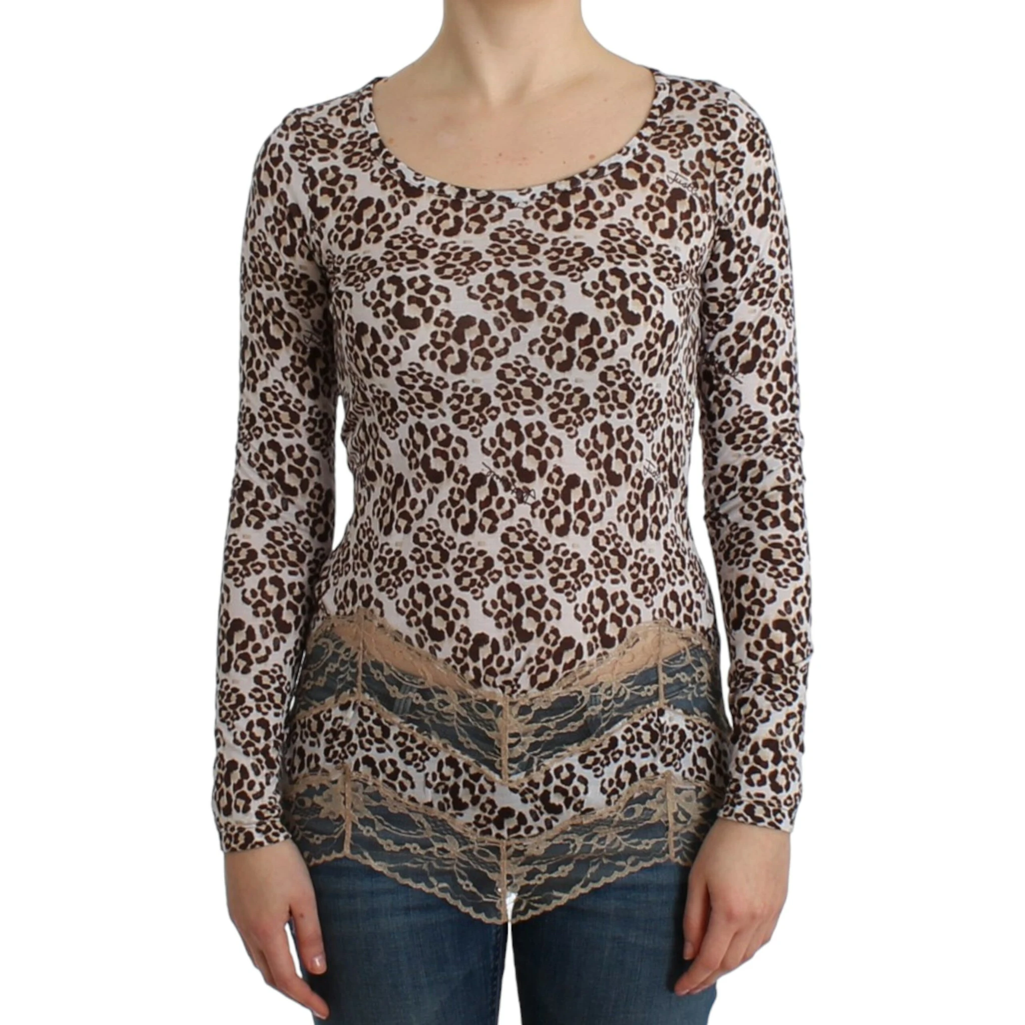 Brown longsleeved lace top
