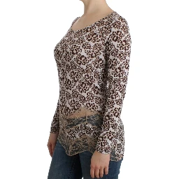 Brown longsleeved lace top