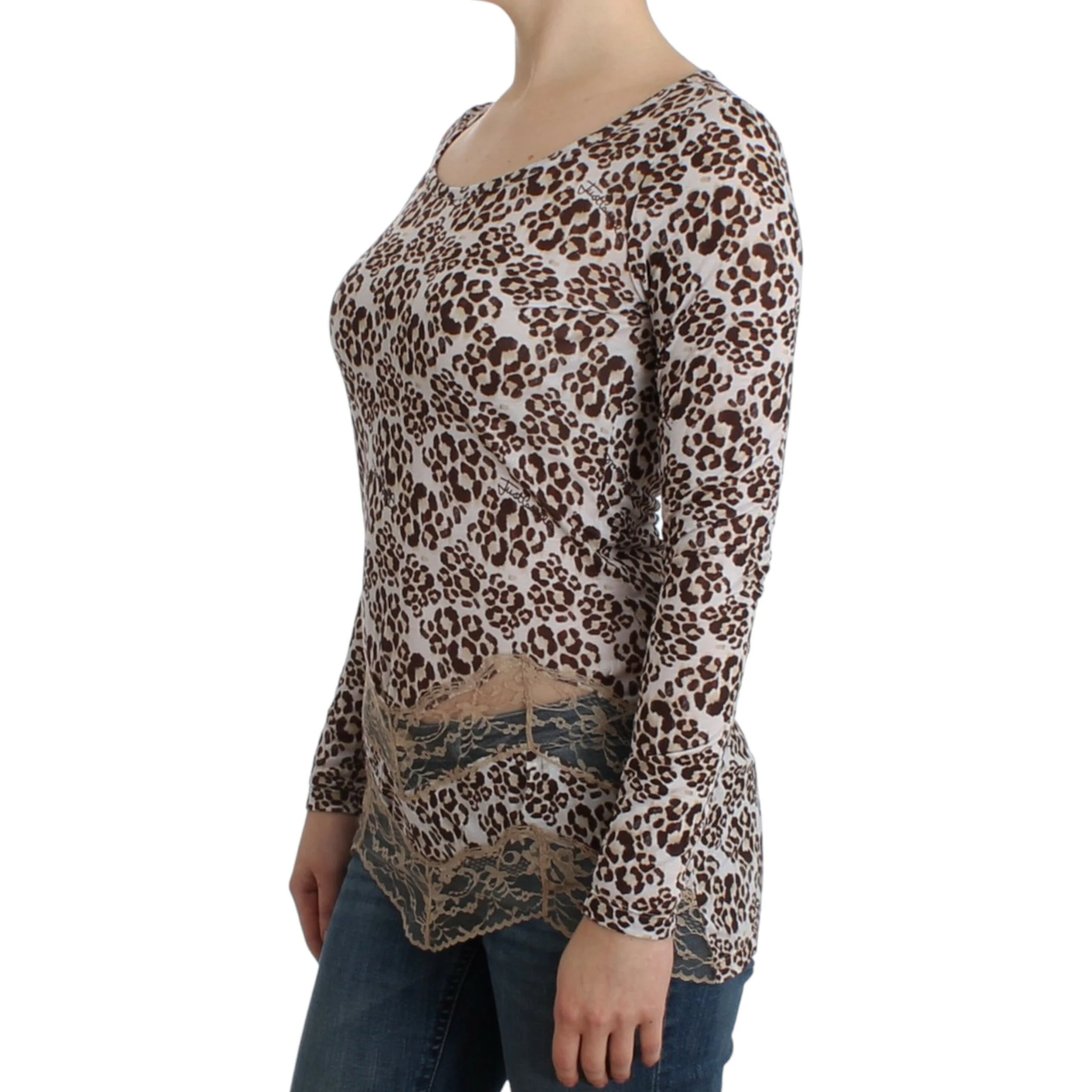 Brown longsleeved lace top
