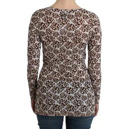 Brown longsleeved lace top