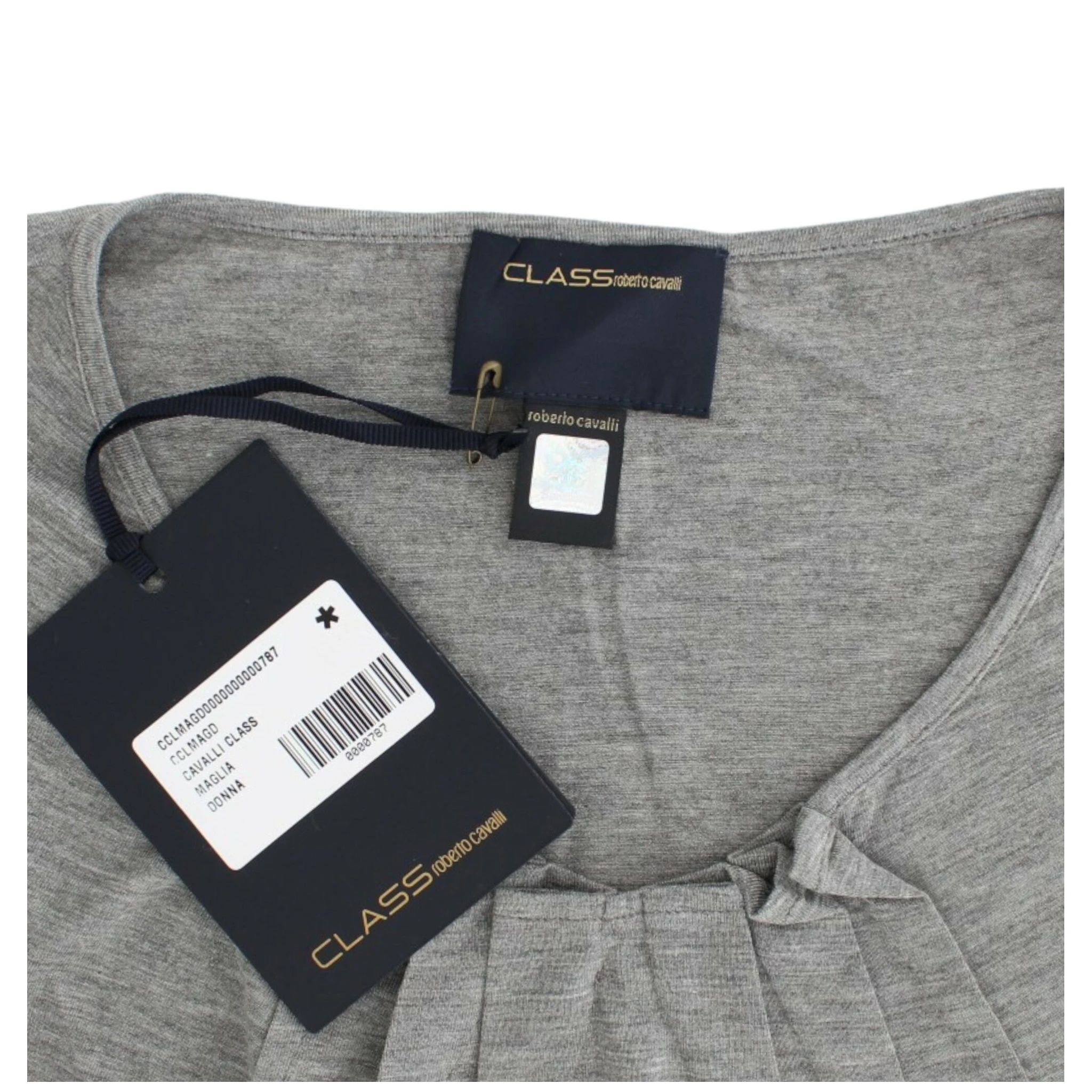Gray 3/4 sleeves jumper top