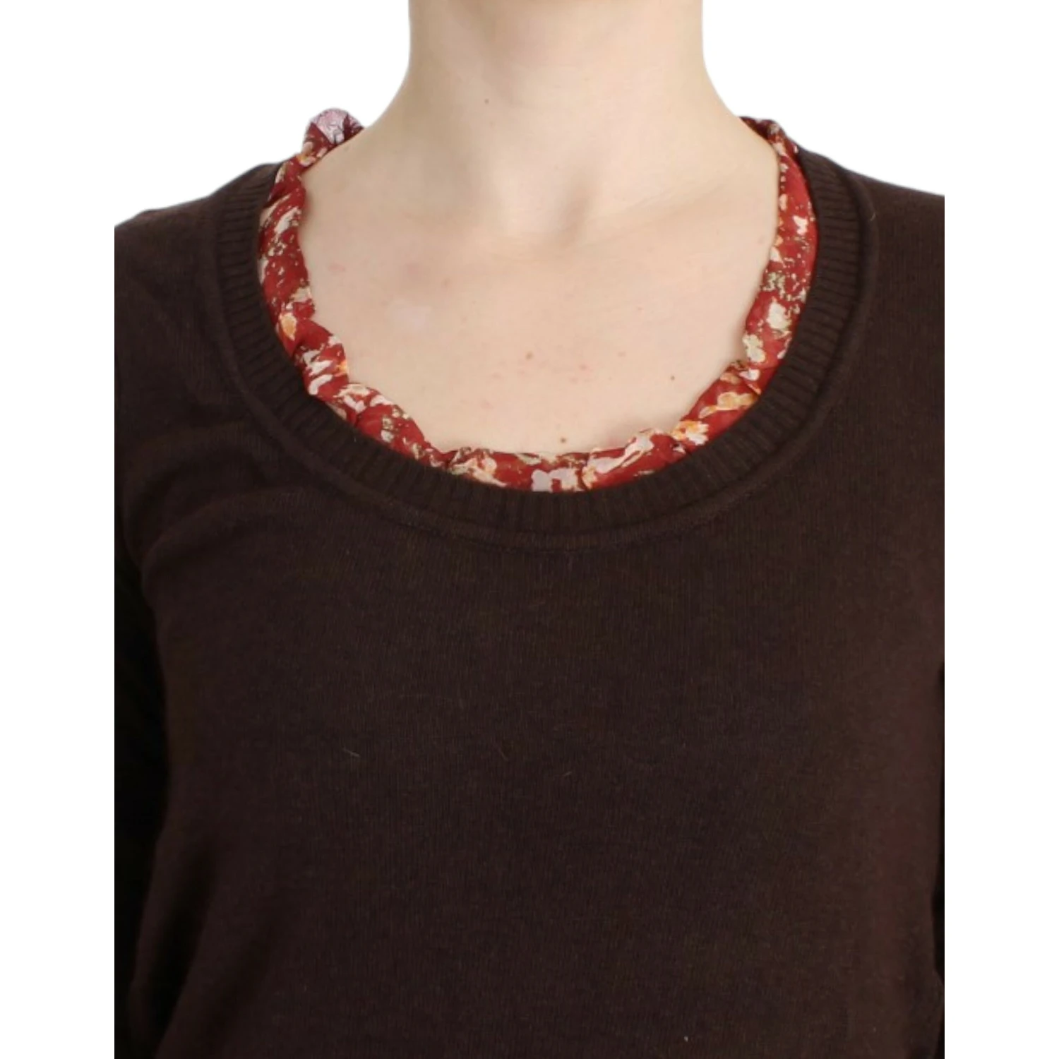 Brown crewneck sweater