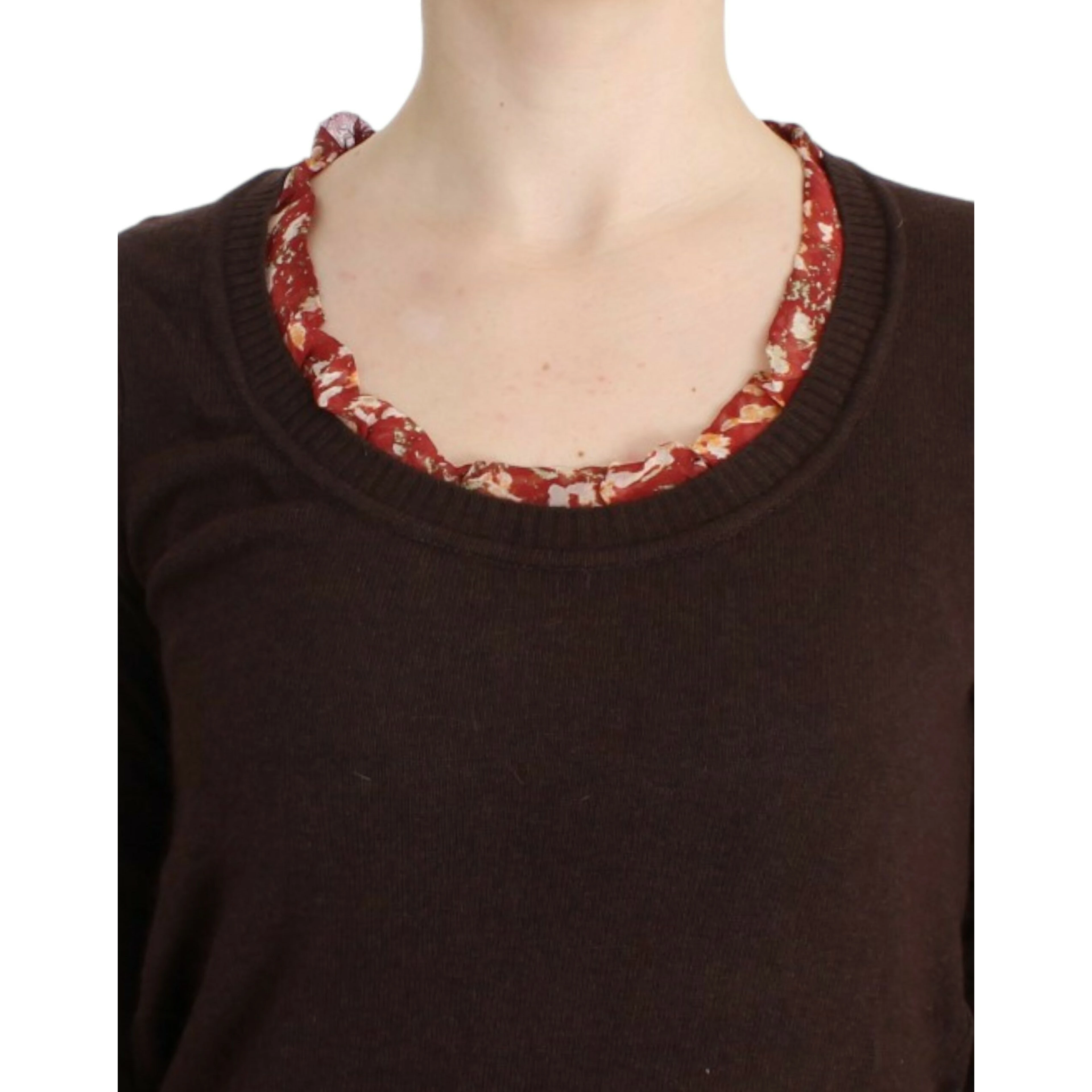 Brown crewneck sweater