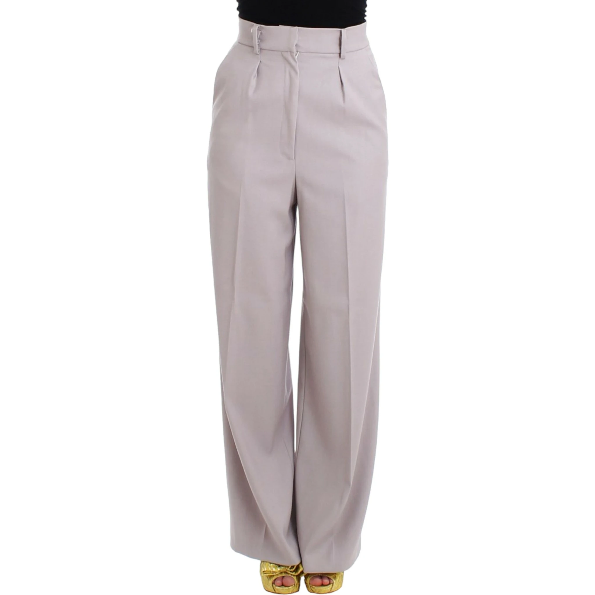 Gray high waist pants