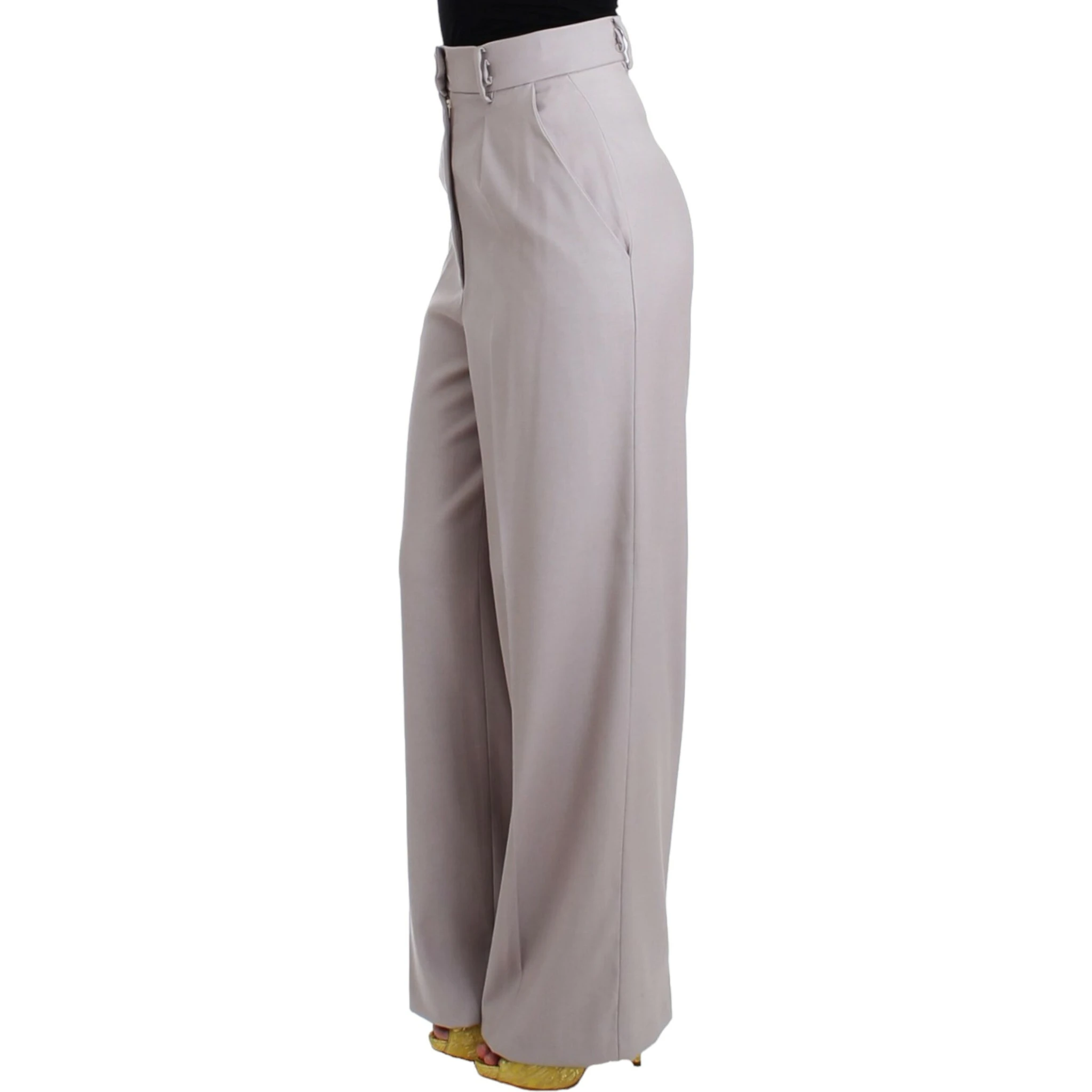 Gray high waist pants
