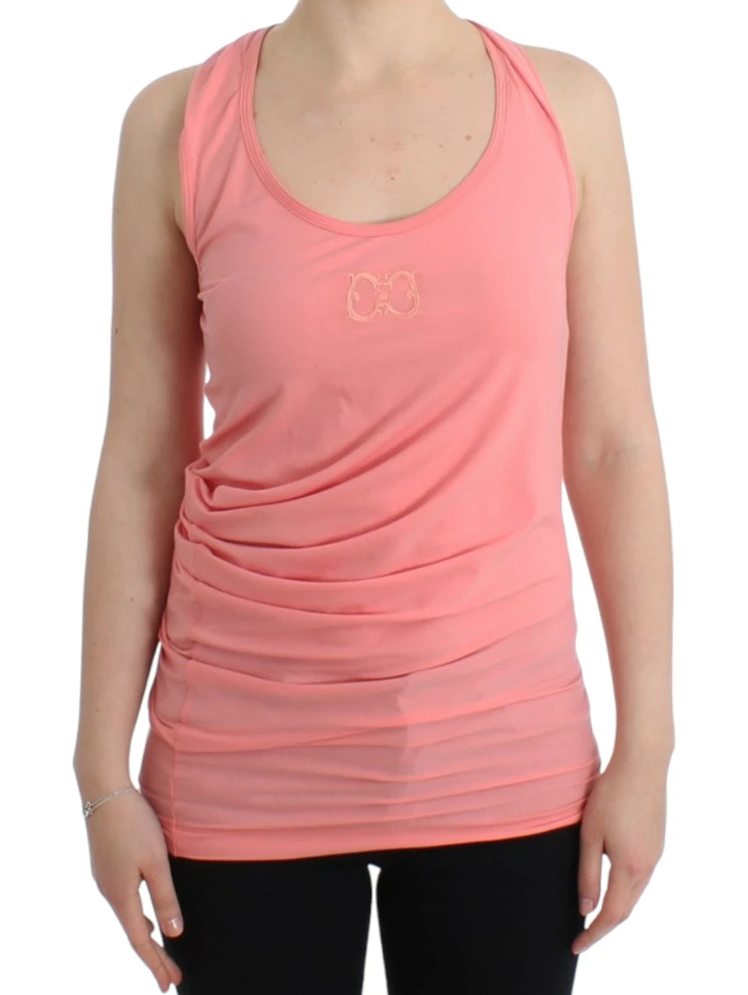 Pink cotton tank top