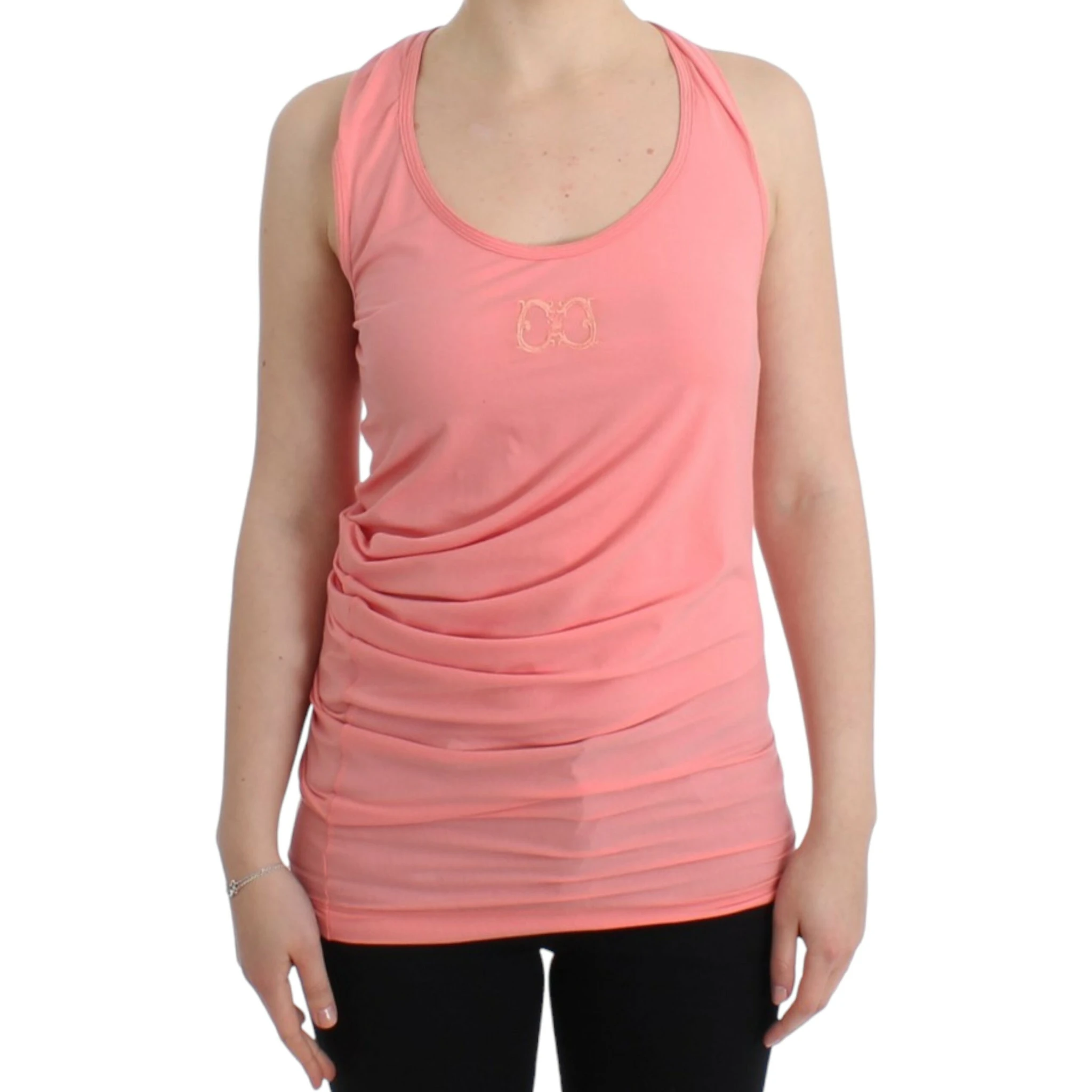 Pink cotton tank top