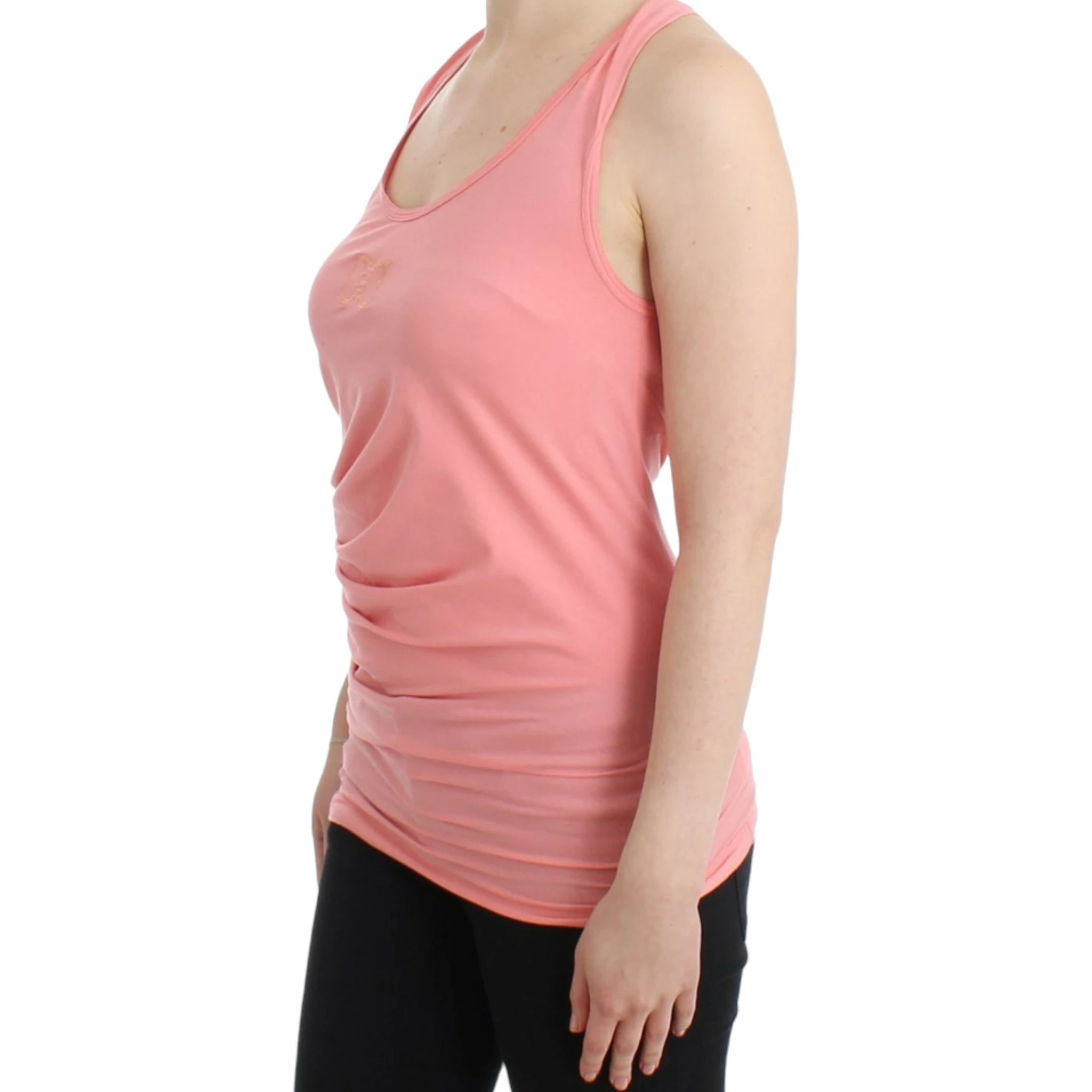 Pink cotton tank top