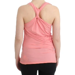 Pink cotton tank top